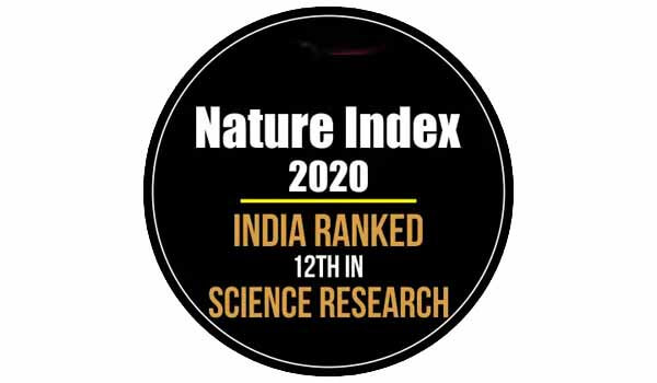 India secured 12th rank in the 2020 Nature Index